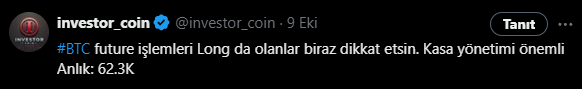 investor_coin's tweet photo. #BTC  beklediğimiz +1k$ geldi. 
#usdt dom en düşük 5.62 gördü. (5.77 değerden)
bugünkü film bu kadar dı.
Ama buraya nasıl geldik dersek
Trading anlamında buradan yazdık çizdik.
2 gün önce 62.3k dan longcuları uyardım dikkat edin kasa yönetimi diye 3.4k düştü 58.9k gördük.
Ardından bugün düşüşe tepki fırsatı için bilgilendirmeler de yaptım. Arada basit bir trading oldu. Ter dökenler düşünsün.