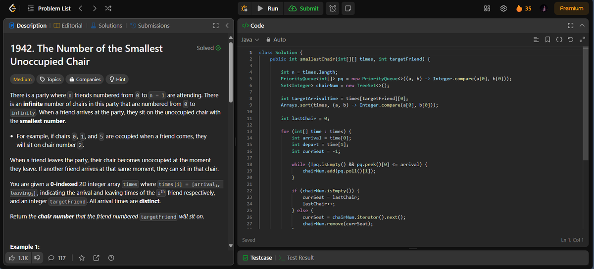DevGupta4526's tweet photo. Day 36 of #CodeDaily &amp; #CoreSubjects 💻

✅ Solved the #LeetCode problem: The Number of the Smallest Unoccupied Chair
🔍 Studied probability
Step by step, making progress! 🚀

#100DaysOfCode #LeetCodeChallenge #CoreSubjects #Probability #CodingJourney https://t.co/nJcwplRynU