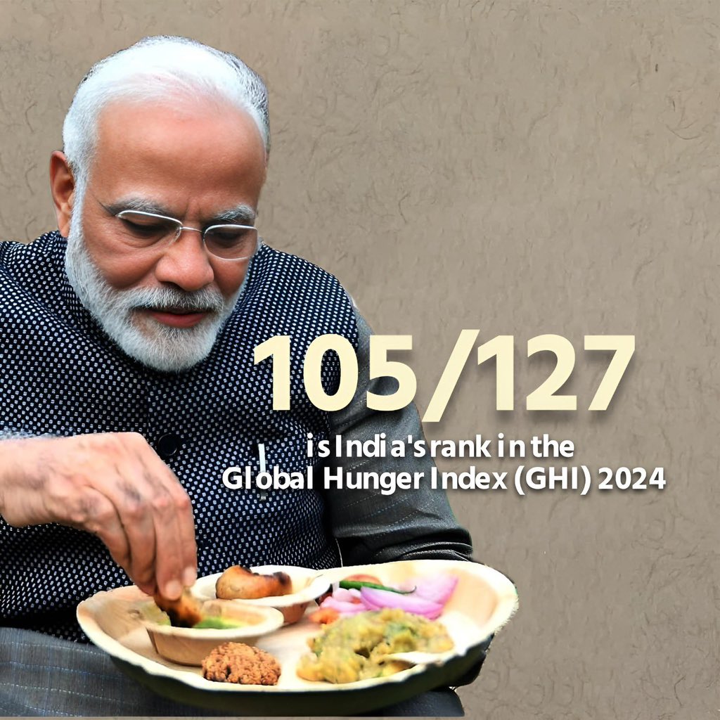 Salix786's tweet image. बीजेपी  चुनाव सीट की संख्या 77 से ⬇️ 36 ला सकती है ॥ पर मंगाई  भुखमरी और बेरोज़गारी के अकड़ें कम नहीं कर सकती॥ #GlobalHungerIndex