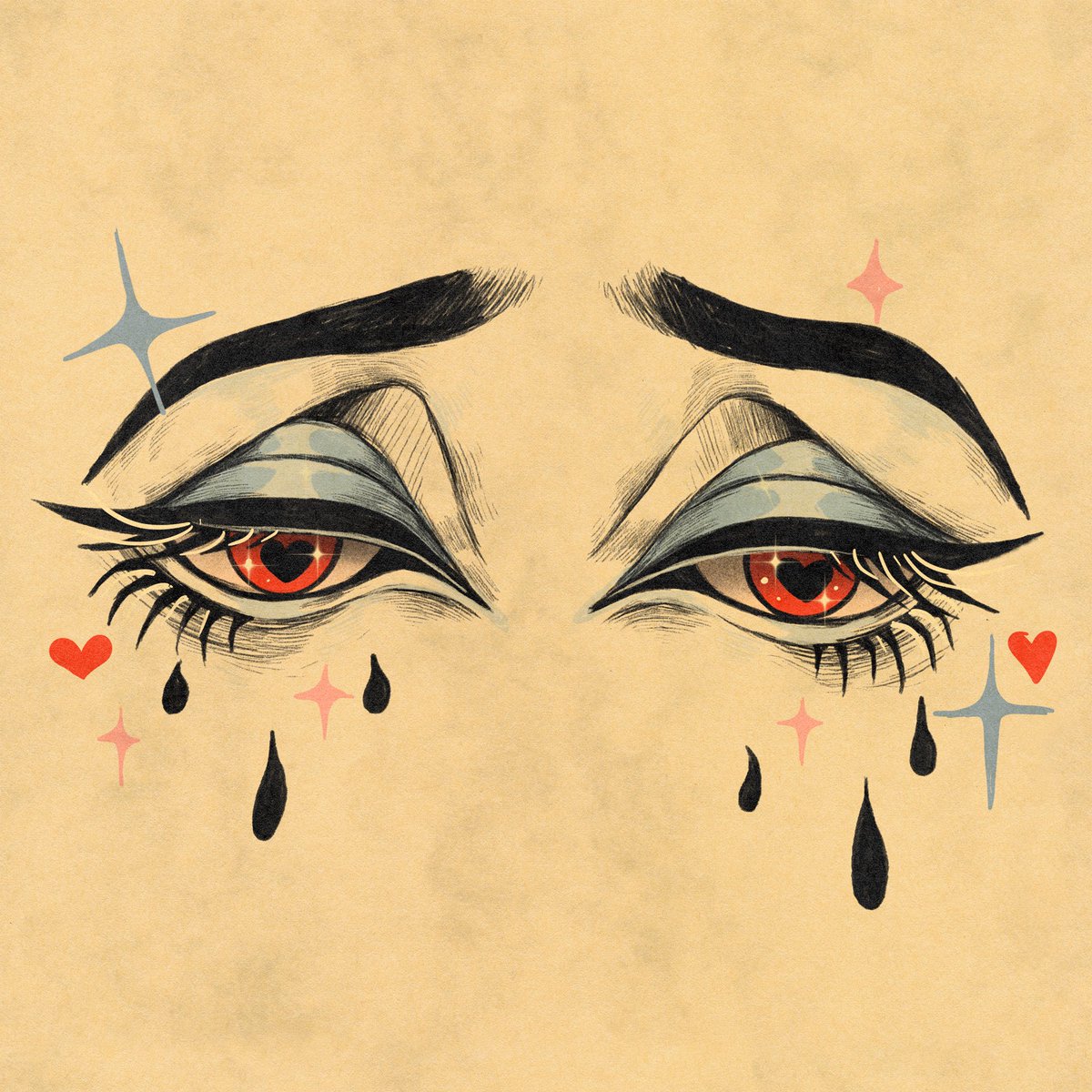 eyes I did for a t-shirt design for Becky G