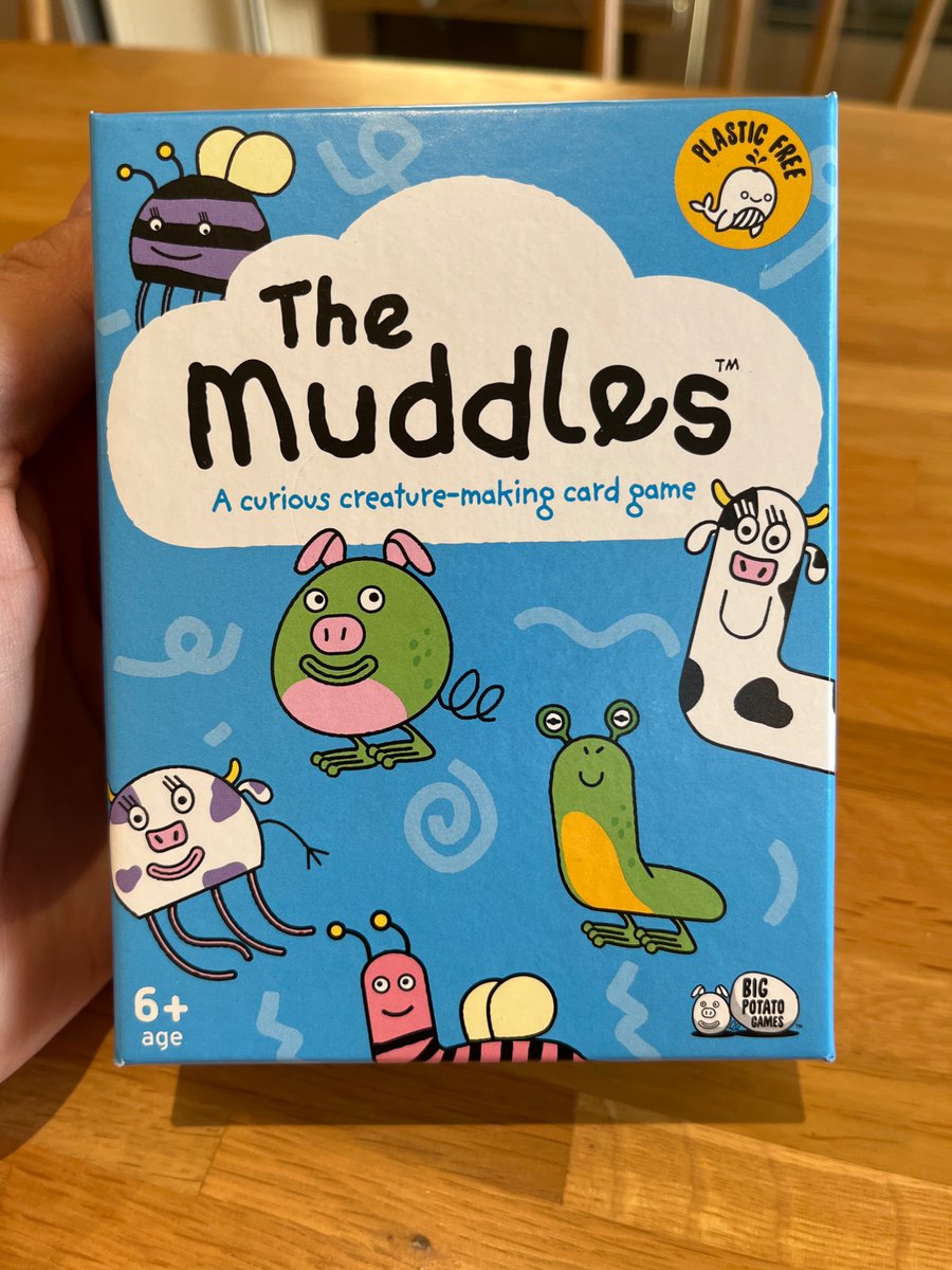 The Board Game Minimalist - 🇵🇸🇱🇧 (@gameminimalist) on Twitter photo The Muddles:
A fantastic little card game for kids that has you collecting sets of animals to create fictional hybrid creatures for points. Very clever - kudos <a href="/bigpotatogames/">Big Potato | INACTIVE ACCOUNT</a> The Muddles:
A fantastic little card game for kids that has you collecting sets of animals to create fictional hybrid creatures for points. Very clever - kudos <a href="/bigpotatogames/">Big Potato | INACTIVE ACCOUNT</a>