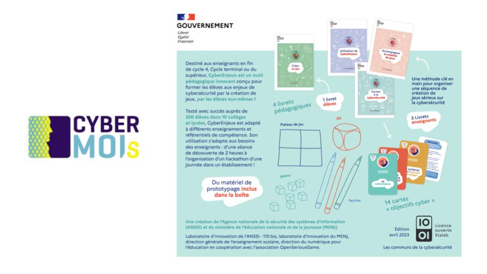 techno_edu_num's tweet photo. C'est le Mois européen de la #cybersécurité
Retrouvez sur @eduscol une boîte à outils avec des guides, infographies et vidéos #CyberEngagé 
🔍 s’informer sur les enjeux de la sécurité numérique 
👥accompagner des actions de sensibilisation
 ▶️ https://t.co/FrCkRxQ0rq https://t.co/74TJxYjQER