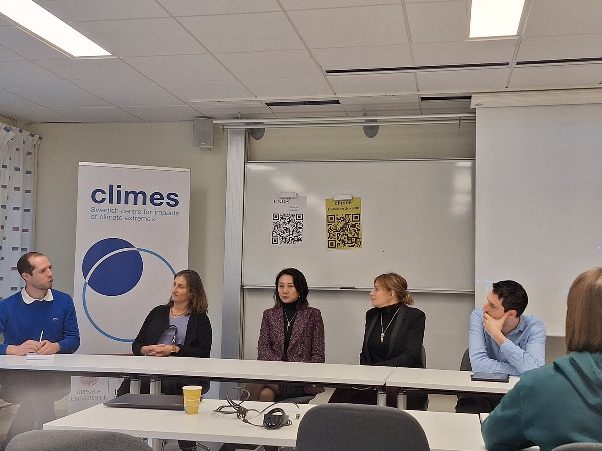 Inspiring and excellent discussions on AI and weather extremes during today’s joint research seminar  organised by #CNDS and #climes.
Thanks to all who contributed to this insightful event!
