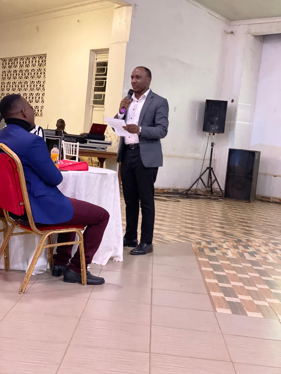 Destadia's tweet photo. Past president @bfBalam gives the history and our overzealous achievements. We can’t be more proud of our past presidents than this. 
#DestadiaAt14
#DestadiaCharterNight https://t.co/yigswuvdKj