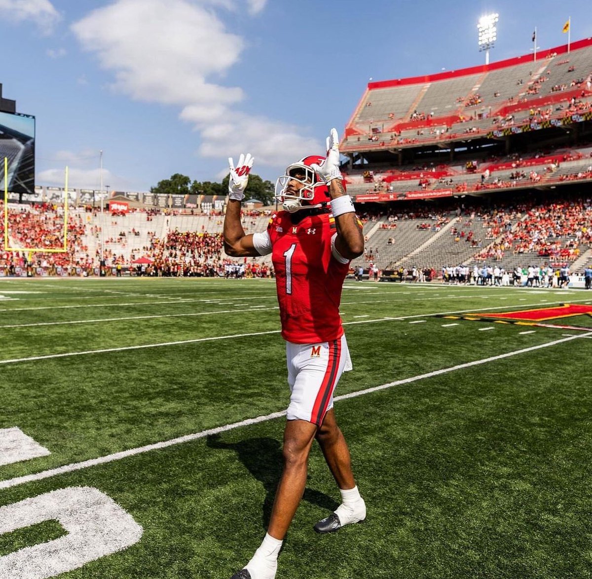 Ty_Harris5's tweet image. SECU STADIUM TODAY🐢🚨 #TBIA #marylandfootball #feartheturtle @CoachP_eterson @TheMovementUMD @lancethompson_ @Coach_Gattis @TerpsFootball @CoachLocks
