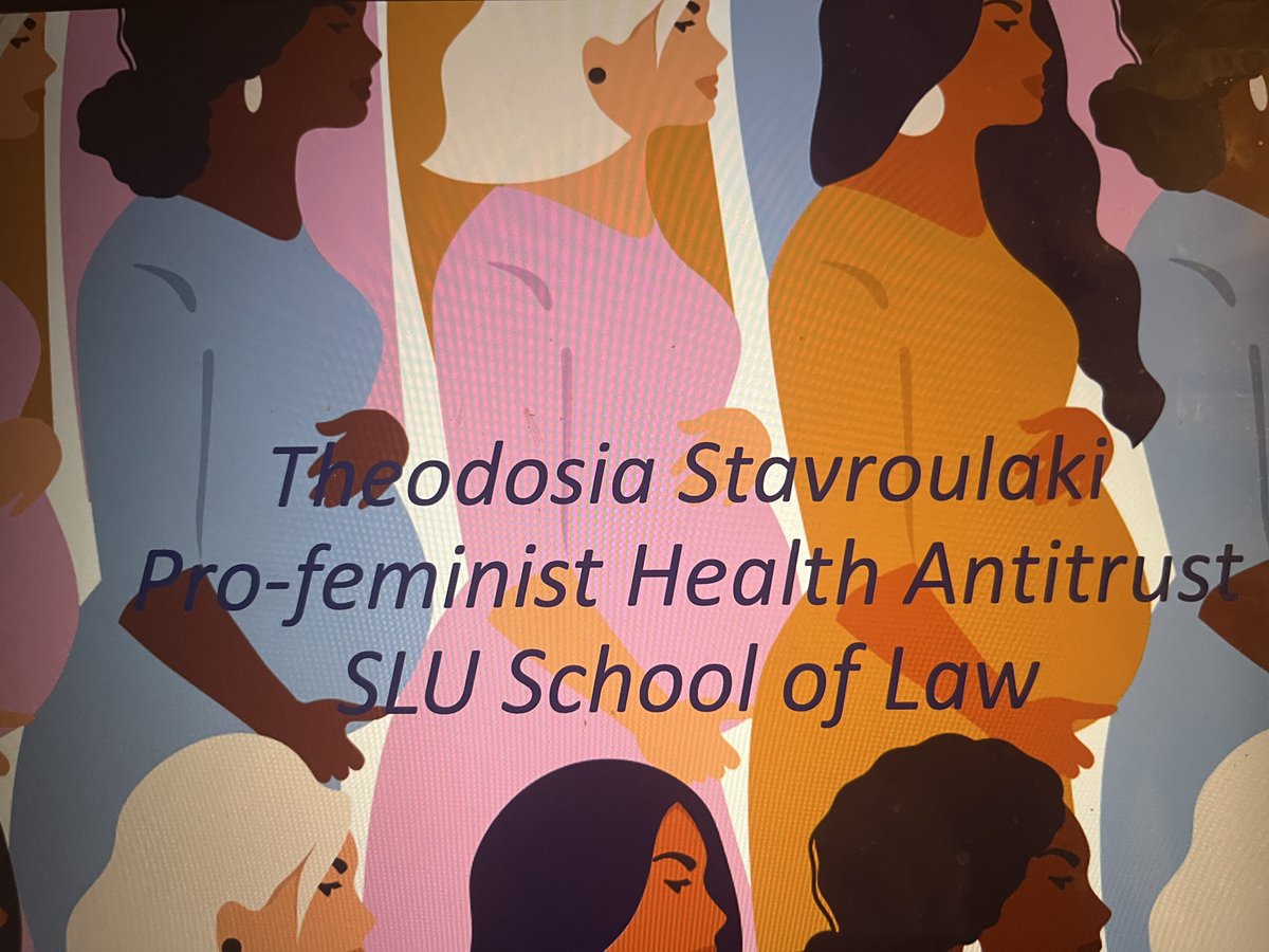 Theodosia Stavroulaki (@tstavroulaki) on Twitter photo I look forward to presenting my new project Pro-Feminist Health Antitrust at the antitrust conference organized by <a href="/BYULaw/">BYU Law School</a>. My work explores the antitrust dimension of the maternal mortality crisis in the US which disproportionately harms black women.
<a href="/SLULAW/">SLU LAW</a> <a href="/SLU_HealthLaw/">SLU Health Law</a> I look forward to presenting my new project Pro-Feminist Health Antitrust at the antitrust conference organized by <a href="/BYULaw/">BYU Law School</a>. My work explores the antitrust dimension of the maternal mortality crisis in the US which disproportionately harms black women.
<a href="/SLULAW/">SLU LAW</a> <a href="/SLU_HealthLaw/">SLU Health Law</a>