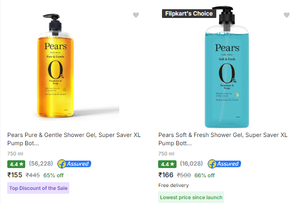 CheapestDealIND's tweet photo. 🛍️ Pears Pure &amp; Gentle Shower Gel, Super Saver XL Pump Bottle, Paraben free  (750 ml)
👉 https://t.co/LZQlS3RLcd
💰 Price Rs.155 [Zepto Price Rs.343]

👉 https://t.co/nn5mFvHyNy
💰 Price Rs.166 [Zepto Price Rs.410]

#CheapestDealinIndia #BestDeal #TrainAccident #AirIndia #Coolie https://t.co/dl5K97mfhW