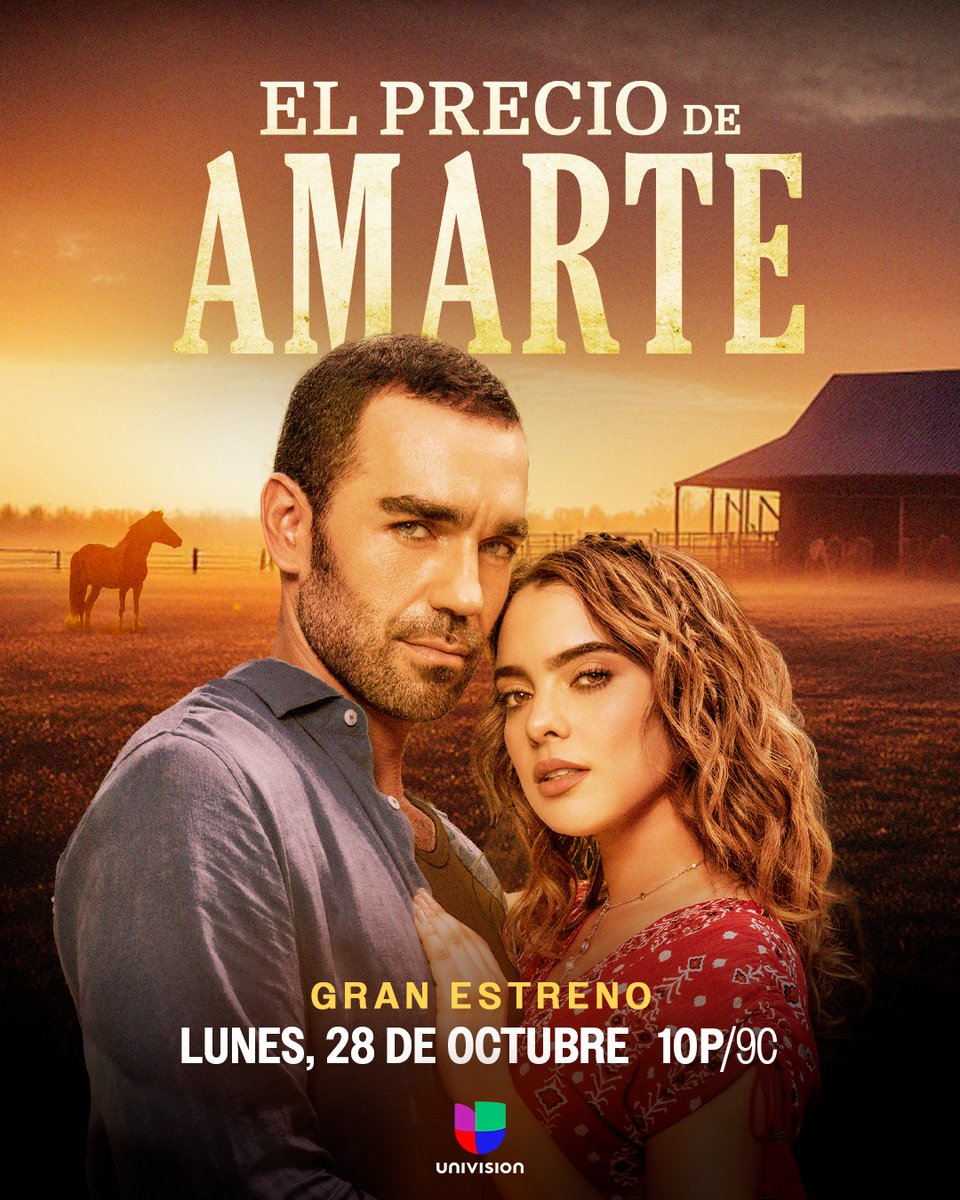 Lo que el mal separa, el destino lo une. 💔✨ No te pierdas esta maravillosa historia de amor que llega a #Univision. <a href="/marcusornellas/">Marcus d'Ornellas</a> <a href="/ScarletGruber/">Scarlet Gruber</a> 

#ElPrecioDeAmarteUS, gran estreno, lunes 28 de octubre 10p/9c. 📺🔥
  
#Telenovela #NovelaTime #NovelaFans #Uninovelas
