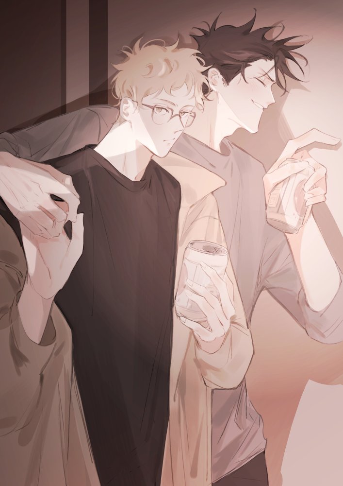 hellomayu_'s tweet photo. college au / just drinking buddies (a lie) 🍻 #kurotsuki #haikyuu #クロ月 https://t.co/CP8u1rCdEO