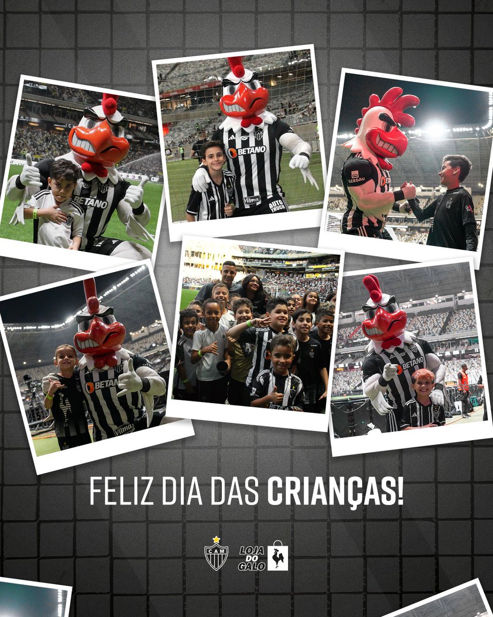 Feliz Dia para todos os Mini Atleticanos! 🐔🖤

Que seja um dia de muita diversão assim como os dias que vivemos com o Galo!😍🖤