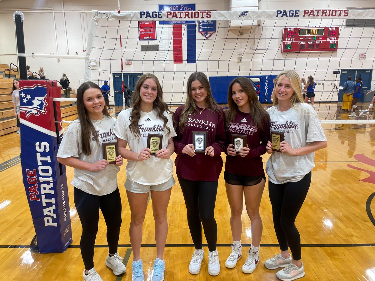 Congrats to our district award winners🏐🏆🌟

All- District Team
🌟Reese Moore
🌟Lucy Riggar 

All District Honorable Mention 
🌟Zanne Logue

All Tournament Team
🌟Katie Wood
🌟Hailey Holder