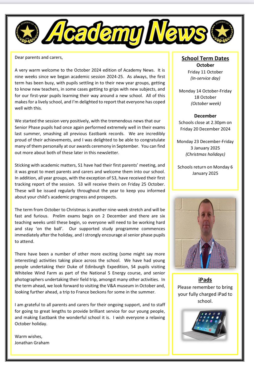 The latest edition of our newsletter has been sent out on our school app and is available on our website. 

manage.appscentral.co.uk/uploads/client… 

Have a great October break!