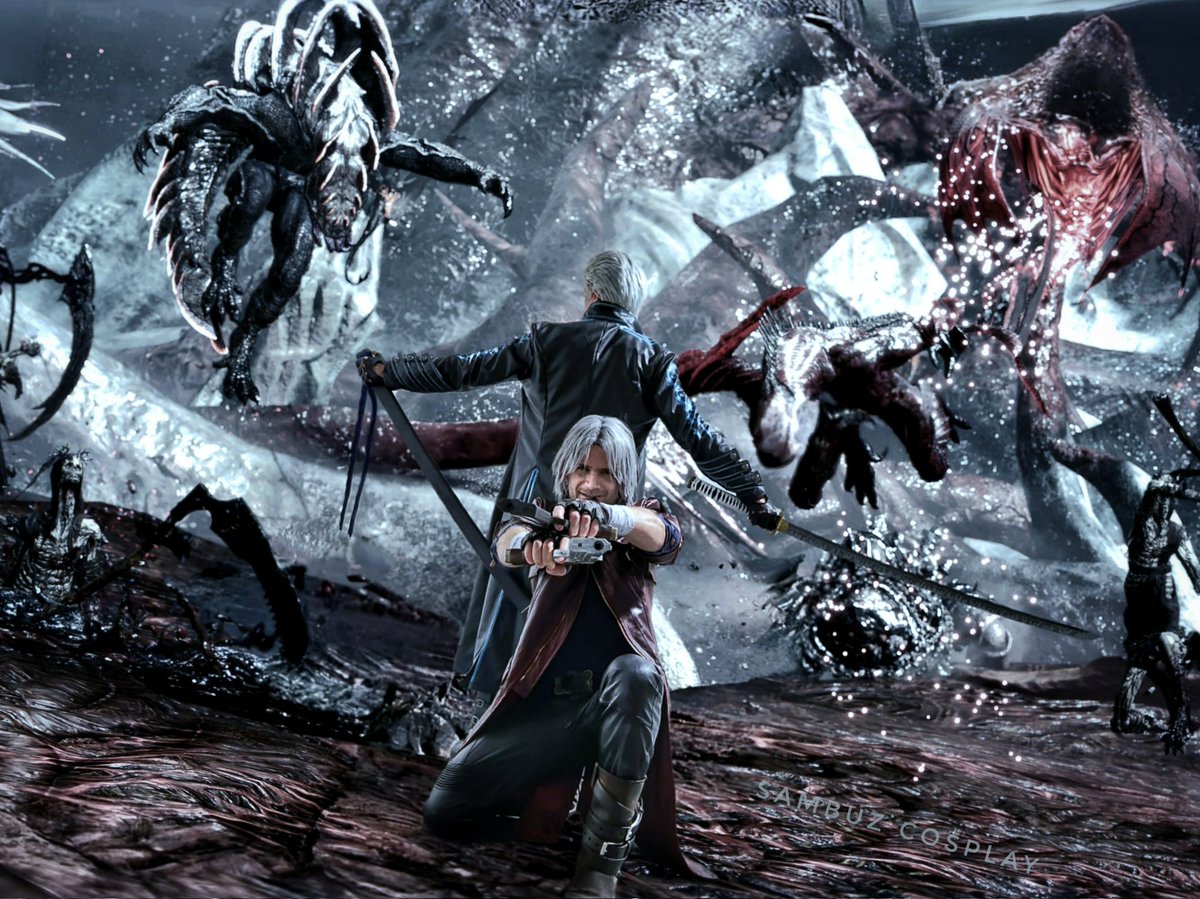 SambuzCosplay's tweet photo. Don't you dare say it-!
... 👉🏻👉🏻✨️✨️❤️🔥
Dante SambuZ Cosplay
Vergil Giuggio Cosplay
#Dante #Vergil #sonsofsparda #cosplay #Devilsword #Yamato #DMC5 #DevilMayCry #jackpot https://t.co/pjhS9PHHLu