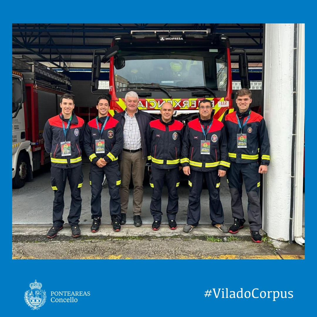 ponteareas_gal's tweet photo. 👨🏼‍🚒 O Concello de Ponteareas terá representación na X edición dos Xogos Europeos para Policías e Bombeiros!

Estes catro bombeiros serán os nosos representantes en Braga (Portugal), que acolle dende hoxe e ata o 20 de outubro a celebración desta competición!

🍀Moita sorte! https://t.co/00D3Q3k5ys