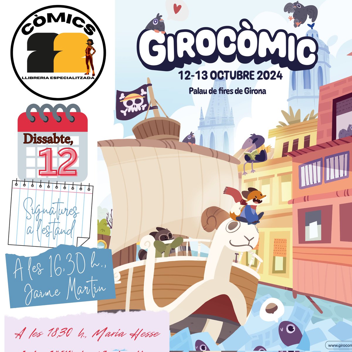 22Comics's tweet image. Aquest cap de setmana ens podreu trobar a la Girocòmic. Us hi esperem!