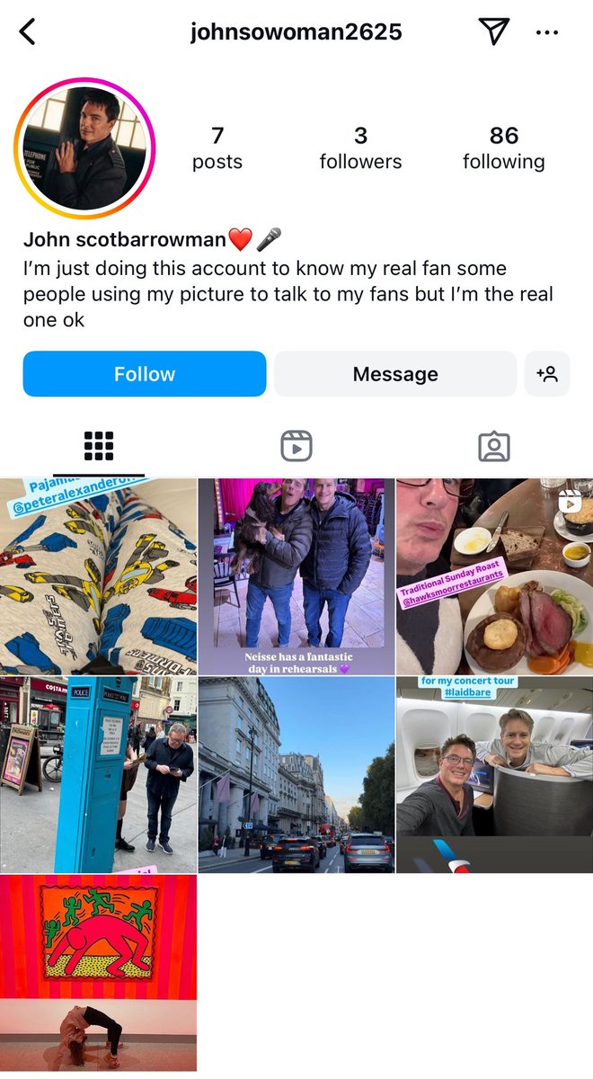 jb_fanzone's tweet photo. @CaroleGordon there’s another account roaming around on Insta pretending to be JB.. they never stop do they 🙄 https://t.co/wdE2bO6uKQ