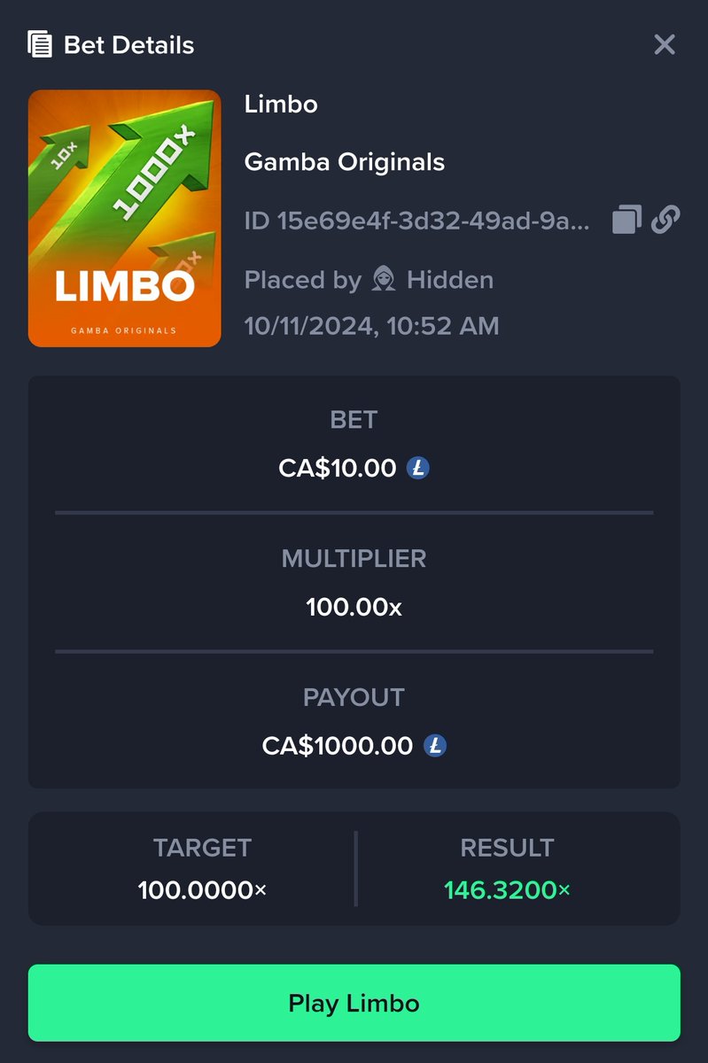 Quick little + $1,000 on <a href="/gamba/">GAMBA</a> limbo🤑🚀

Drop your <a href="/gamba/">GAMBA</a> username's😉
Follow me <a href="/EagleBetsCasino/">EagleBets</a>

#Casino #GiveawayAlerts #Giveaway #crypto #GamblingX #GamblingTwitter #Stake #giveaways #BTC #money #gamba #limbo