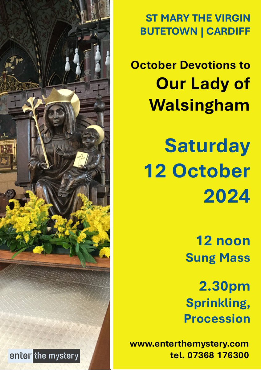 Wales to Walsingham (@waleswalsingham) on Twitter photo It’s our Walsingham Festival tomorrow beginning with Mass at 12 noon at St Mary’s Church, Butetown <a href="/stmarysCF10/">St Mary's Church, Cardiff 🧡</a> It’s our Walsingham Festival tomorrow beginning with Mass at 12 noon at St Mary’s Church, Butetown <a href="/stmarysCF10/">St Mary's Church, Cardiff 🧡</a>