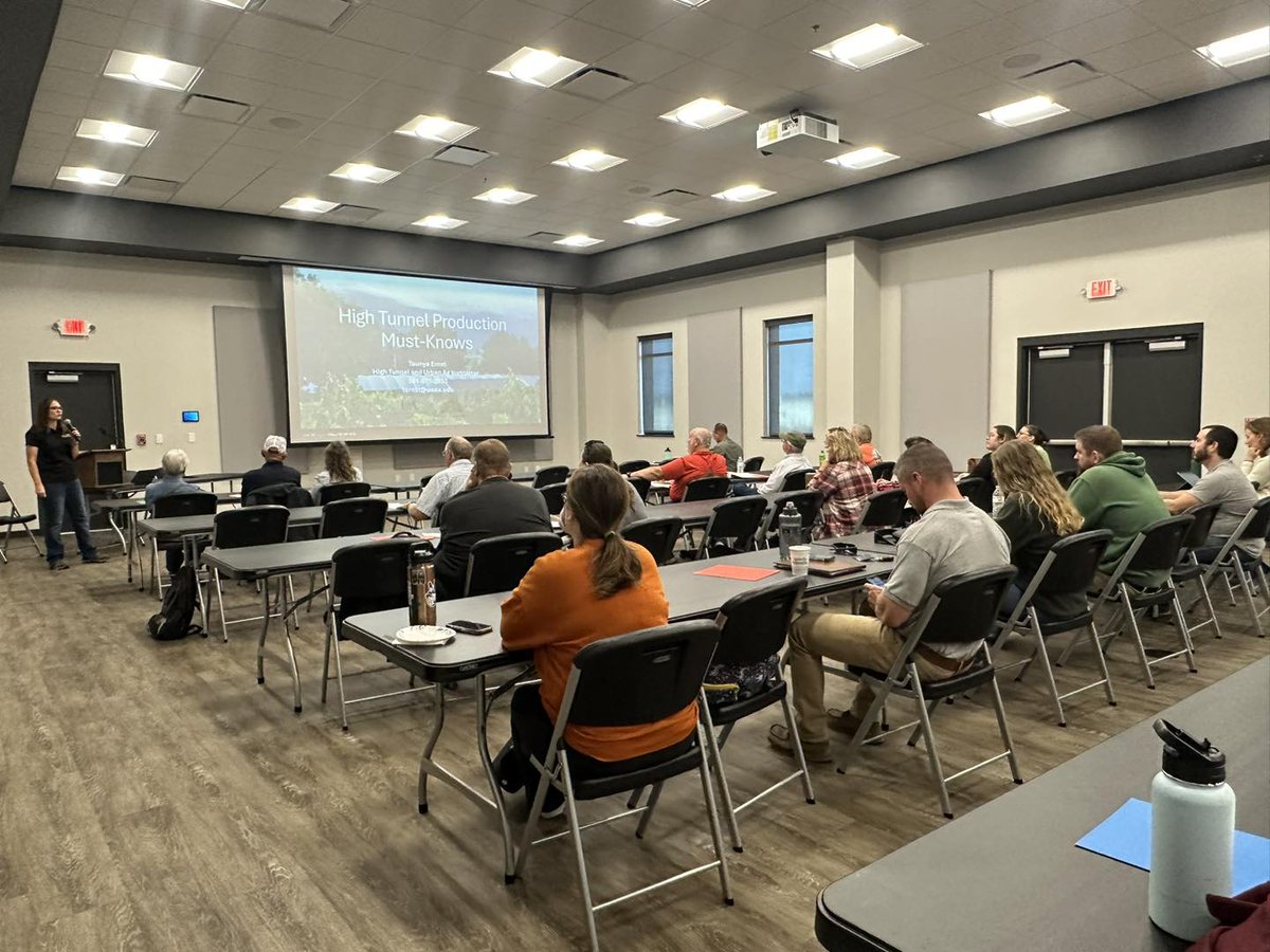 GreeneCountyCD's tweet photo. The high tunnel field day workshop yesterday was a huge success! We all had a great time learning about high tunnel management, and associated practices. Thank you to everyone who worked to put this event on for our producers! https://t.co/nGmGopPVW8