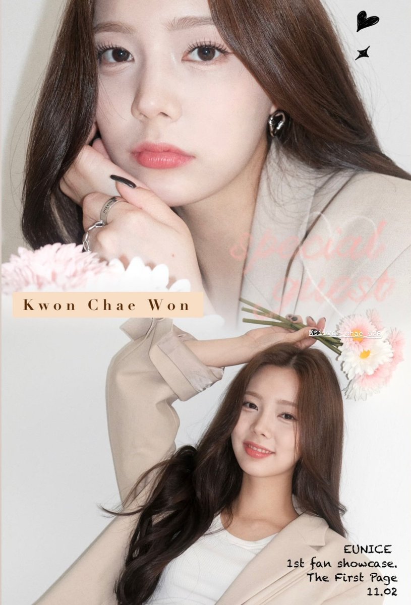 NICESTAGRAM's tweet photo. [📢] EUNICE 1st FAN SHOWCASE

— The First Page 📃 02.11.2024

• TICKET OPEN 11.10 FRI 15:00 (KST)
🔗: https://t.co/pfV5C4Nnn6

• #Yebin and #Chaewon as the special guests !

#EUNICE #유니스 #THEFIRSTPAGE https://t.co/c5X9vCKL5i