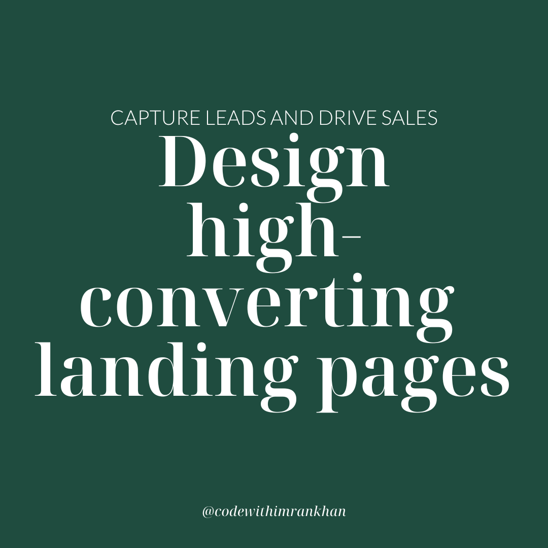 Imran Khan (@codewithimrank) on Twitter photo Designing high-converting landing pages to convert leads and drive sales.
If you wish to enquire please get in touch via DM or email, Iโd be more than happy to help!!
๐ ~ codewithimrankhan@gmail.com
Please check out my Profile for a full breakdown on the services I offer!!โจ Designing high-converting landing pages to convert leads and drive sales.
If you wish to enquire please get in touch via DM or email, Iโd be more than happy to help!!
๐ ~ codewithimrankhan@gmail.com
Please check out my Profile for a full breakdown on the services I offer!!โจ
