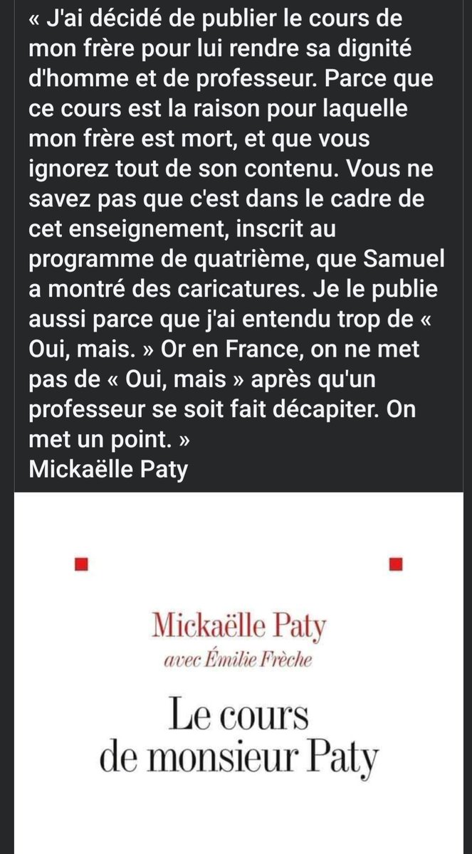 #SamuelPaty 
Merci à sa sœur.