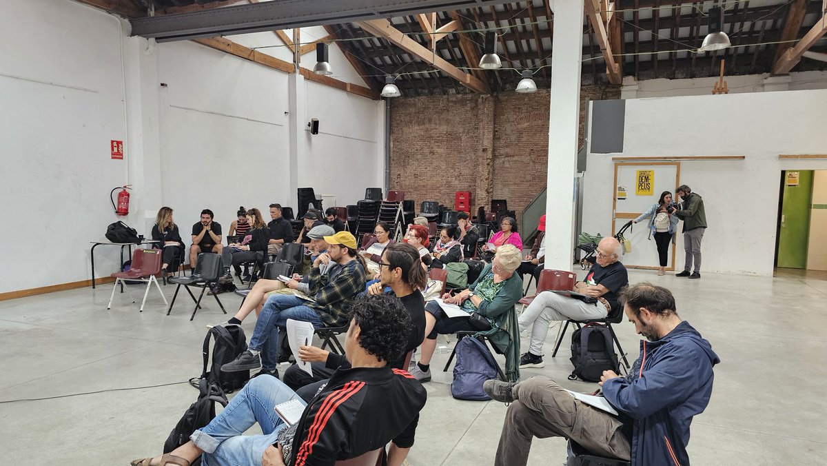 CGTRRII's tweet photo. Comienza el IV encuentro europeo de economía de lxs trabajadorxs.  Serán dos días de debate de cooperativas y colectivos sociales. https://t.co/AxNh5OODXi