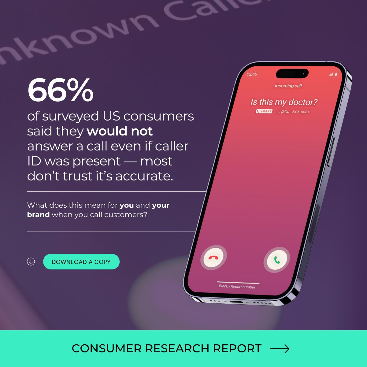 NumeracleInc's tweet image. Caller ID: Can you trust it? Our latest research reveals a staggering lack of confidence in the information displayed on our phones.

Download your copy of &quot;A New Era For Caller ID: Placing Trust at the Heart of the Conversation&quot; today: hubs.li/Q02SSV_c0