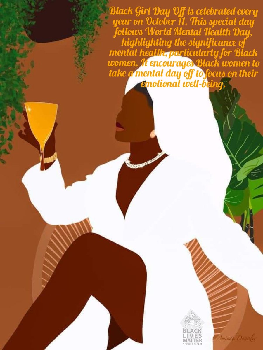 It's #BlackGirlsDayOff How are you focusing on and taking care of your #MentalHealth and well being today??