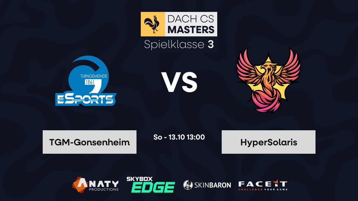 frozeN (@frozencs2) on Twitter photo Hat jemand Lust und Zeit unser Spiel gegen @TGMesportsMZ zu casten, damit <a href="/TheMarcimeister/">Marcimeister</a> aus Japan uns unterstützen kann? Wäre nämlich mega🤙
user.dachcs.de/match/2091
Sonntag 13.10 / 13:00 Uhr
<a href="/dachcs/">DACH CS Masters</a> <a href="/HyperSolaris/">HyperSolaris</a> Hat jemand Lust und Zeit unser Spiel gegen @TGMesportsMZ zu casten, damit <a href="/TheMarcimeister/">Marcimeister</a> aus Japan uns unterstützen kann? Wäre nämlich mega🤙
user.dachcs.de/match/2091
Sonntag 13.10 / 13:00 Uhr
<a href="/dachcs/">DACH CS Masters</a> <a href="/HyperSolaris/">HyperSolaris</a>