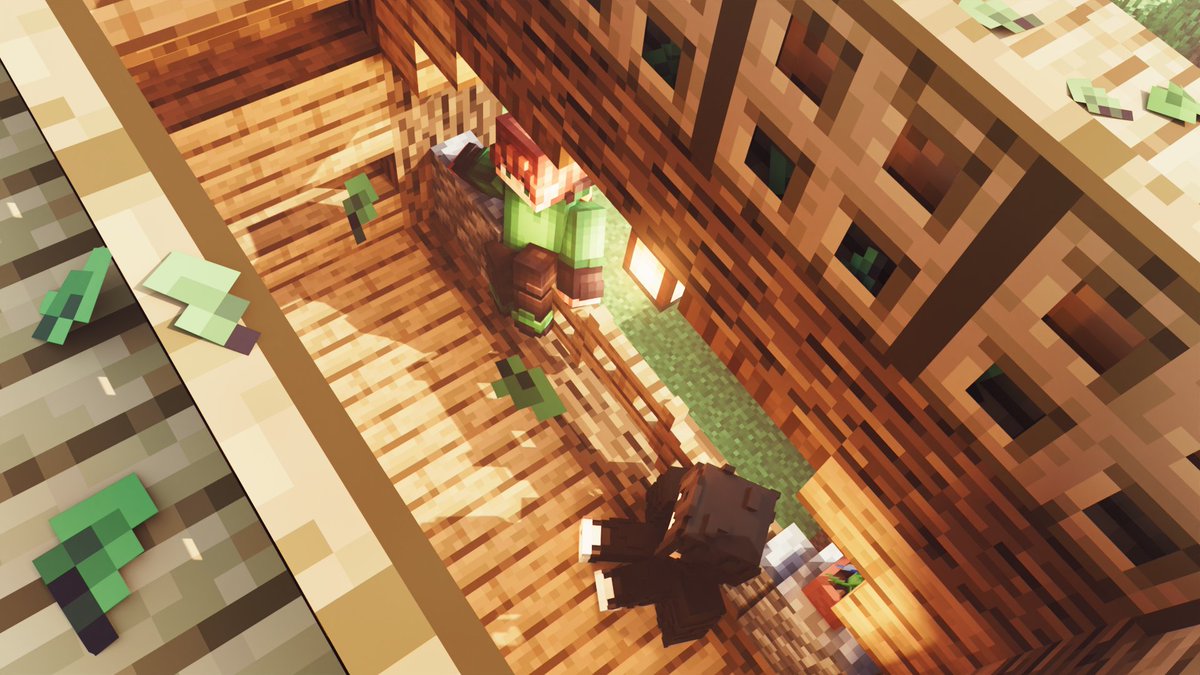 fyoncle's tweet image. Made another three renders of our survival world with my friend, absolutely fun to work on these!