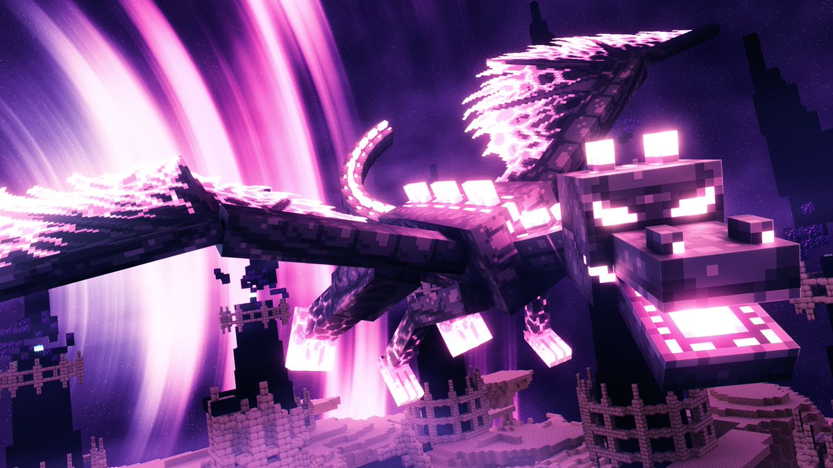 fyoncle's tweet image. Made a render for the resource pack Ender Dragon Revamp by @crydigo

#Minecraft #minecraftbuild #minecraftgfx #GFX #render #design #art #blender #blender3D