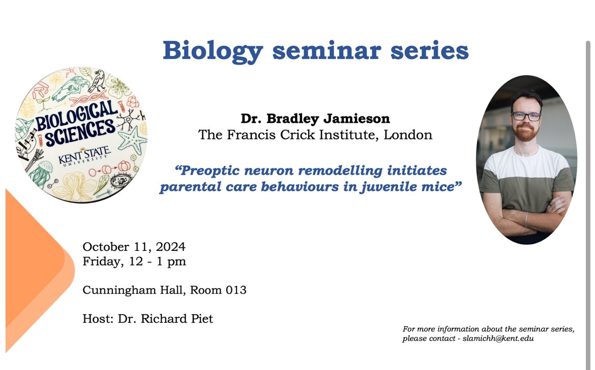 If you’re around <a href="/KSUBrainHealth/">Kent State Brain Health Research Institute</a> today, come hear about my research on the development of parenting behaviour! <a href="/KentResearch/">Kent State Research</a> <a href="/KentState/">Kent State</a>