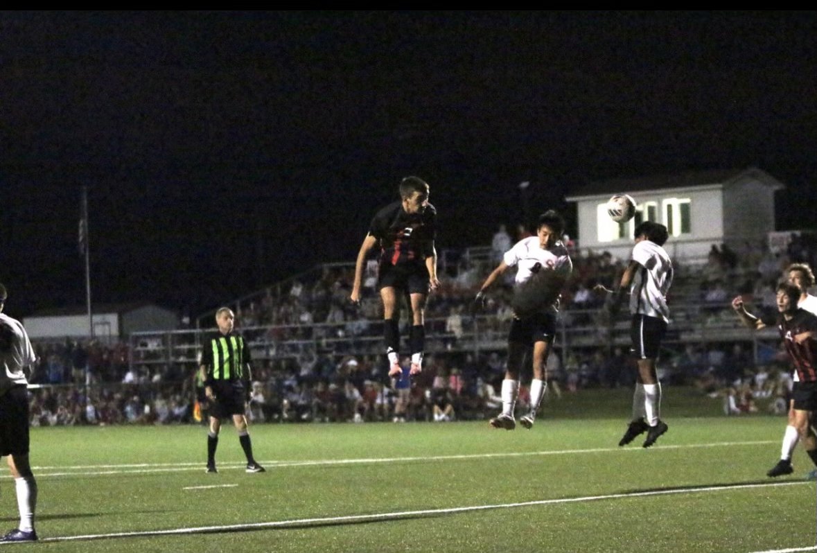 On the descent after heading the ball 

#hops