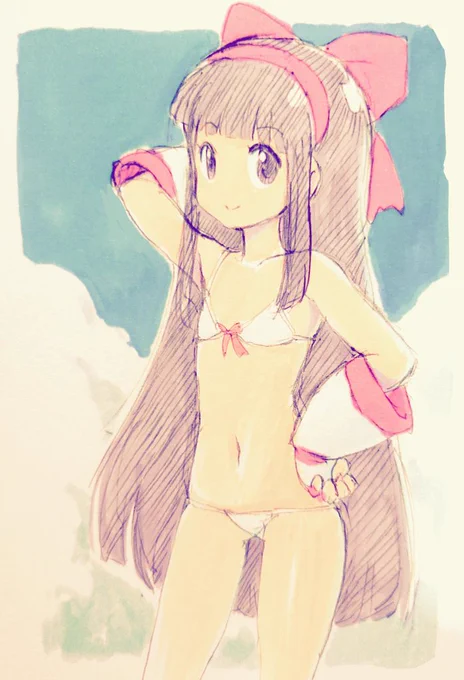 ナコルルさんの色塗った過去絵これしかないの正直どうかと思う。#ナコルル生誕祭 
