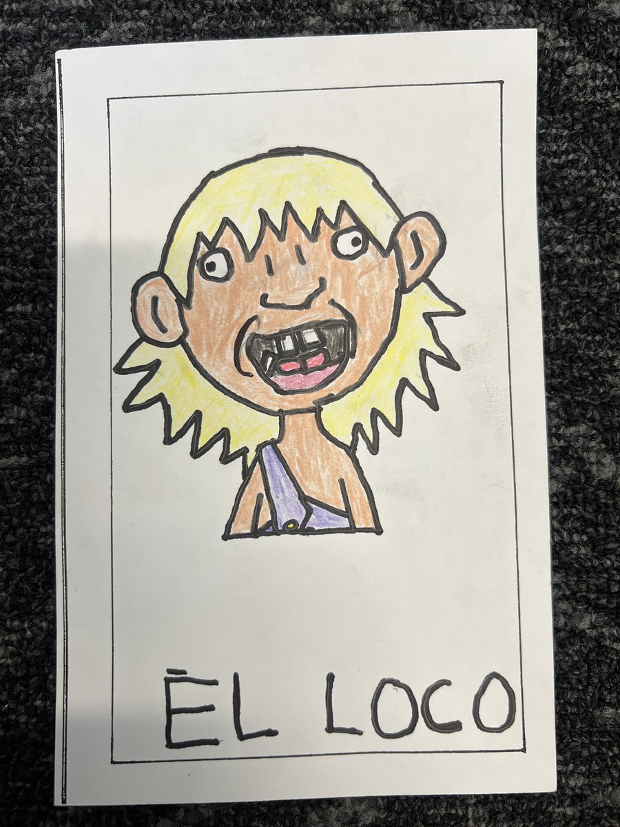 MrsUribeArt's tweet photo. Students at @GunnJHAcademy participated in a school-wide arts integration project where they created a Loteria card that represented their identity at school. I am BLOWN away at their talent! Here are a few great ones https://t.co/NblmXoQM9D