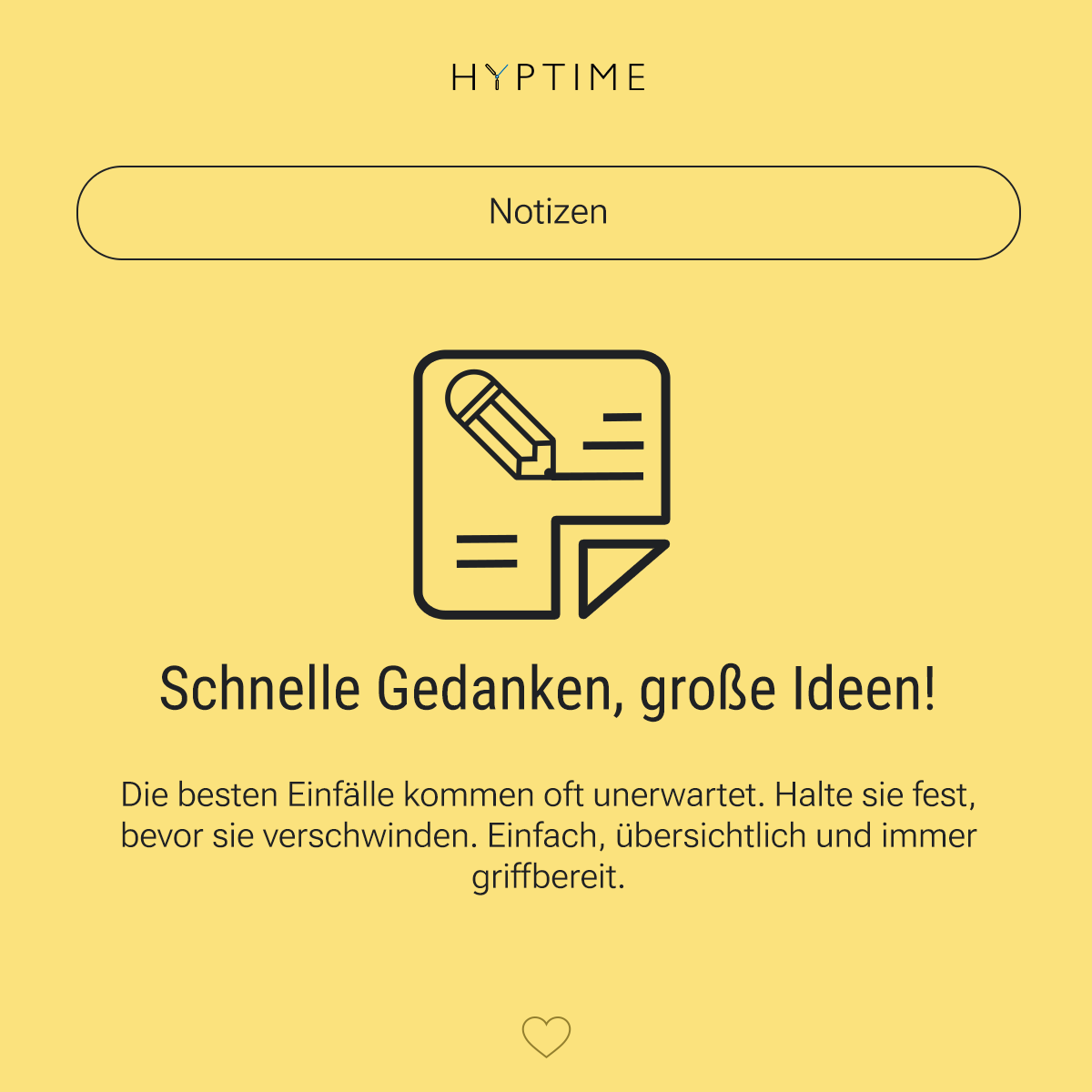 Schnelle Gedanken, große Ideen!
Die besten Einfälle kommen oft unerwartet. Halte sie fest, bevor sie verschwinden. Einfach, übersichtlich und immer griffbereit.
Schreibt ihr eure Ideen sofort auf oder behaltet ihr sie im Kopf? 📝💡#Notizen #Produktivität #Notes #TakeNotes