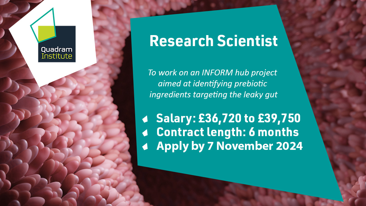 JugeLab (@jugelab) on Twitter photo 🚨Job Alert! 🚨 Looking for a Research Scientist, <a href="/TheQuadram/">Quadram Institute</a>! Join our team to work on cutting-edge gut microbiome research with a leading innovator in probiotics! If this topic appeals to you, visit the link for info.📅 Apply by 7 Nov 2024.
quadram.ac.uk/vacancies/rese… 🚨Job Alert! 🚨 Looking for a Research Scientist, <a href="/TheQuadram/">Quadram Institute</a>! Join our team to work on cutting-edge gut microbiome research with a leading innovator in probiotics! If this topic appeals to you, visit the link for info.📅 Apply by 7 Nov 2024.
quadram.ac.uk/vacancies/rese…