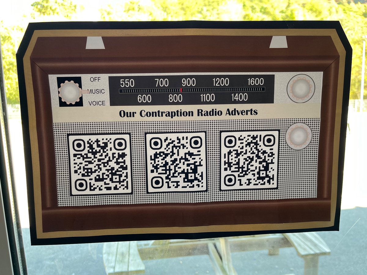 We’ve started recording  radio adverts for our contraptions today. These are some of the best - to give them a listen, scan the QR code with your phone. #TheOVWay #article28