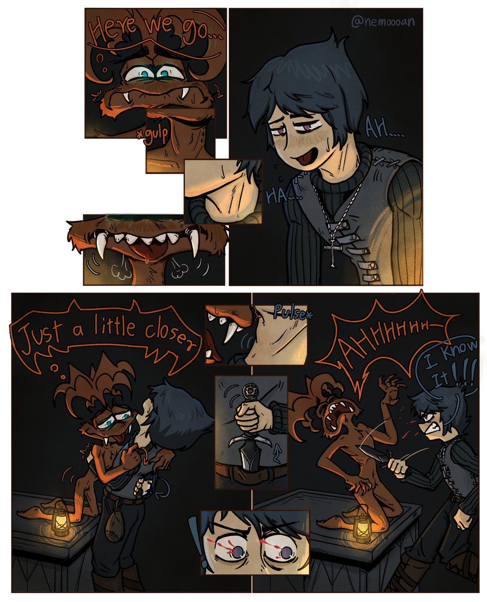 nemoooan's tweet photo. Updated 4 pages! Hope you guys likes it!  (8/12)
 I really don't know how to put a lot of text in a better way.... (it looks awful 
 #InsideOut2fanart #insideout2 #joyxiety #IO2vampireAU https://t.co/UaB7Y2YRaI