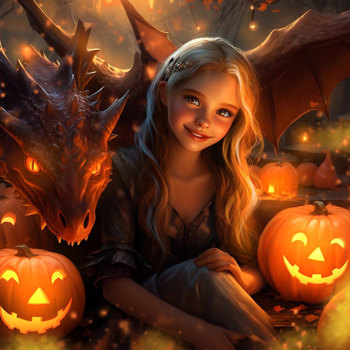 🎃 NEW DROP 🎃

In a quaint village, the adorable Halloween Dragon and his Princess frolicked amidst fields of enchanted pumpkins, spreading joy and magic to all who crossed their path.

AI + manual editing ✍🏻

Cute Halloween Dragon 🧡
3/3 ed.
4 tez

objkt.com/tokens/KT1Fq7F…