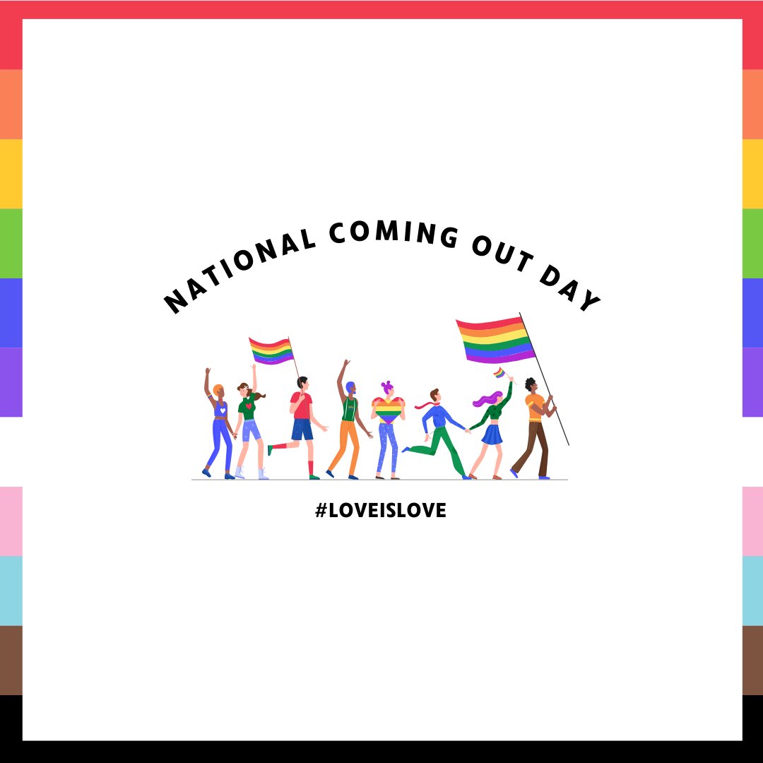 🌈💖 Happy National Coming Out Day! Let’s celebrate love and authenticity #ComingOutDay #LoveIsLove