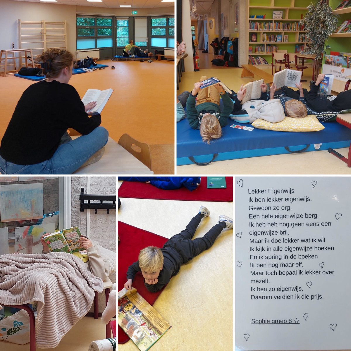 Vandaag is de Kinderboekenweek afgesloten met een leescafe. Met behulp van allerlei activiteiten werd het lezen nog meer gestimuleerd.
