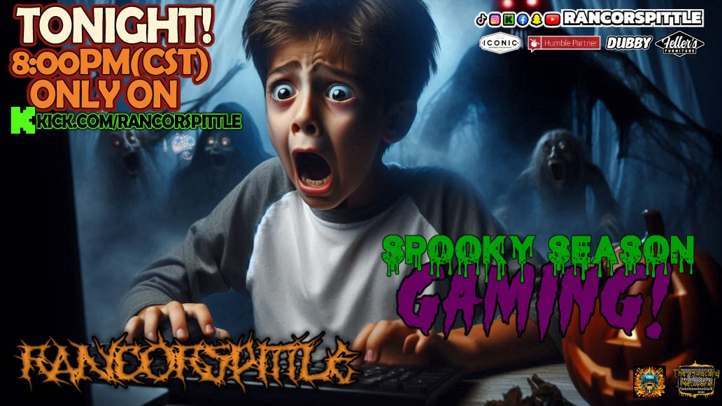 rancorspittle's tweet photo. 🕡TONIGHT! 8:00PM[CST]🕡 
"Spooky Season Gaming"
We play terrifying games
I almost got the cops called on me
we were so hype!
Link in Bio

#happyhalloween #livestreaming #mustardnetwork #checkmarkarmy https://t.co/RQYmmW01eI