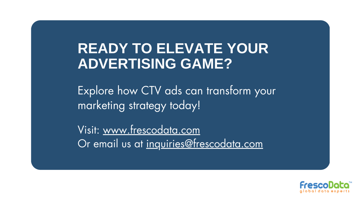 frescodata's tweet image. Learn more about CTV Advertising!

frescodata.com/blog/ctv-adver…

#ctvads #ctvadvertising #ctvadvertisingguide #ctvadagency #ctvagency #frescodata