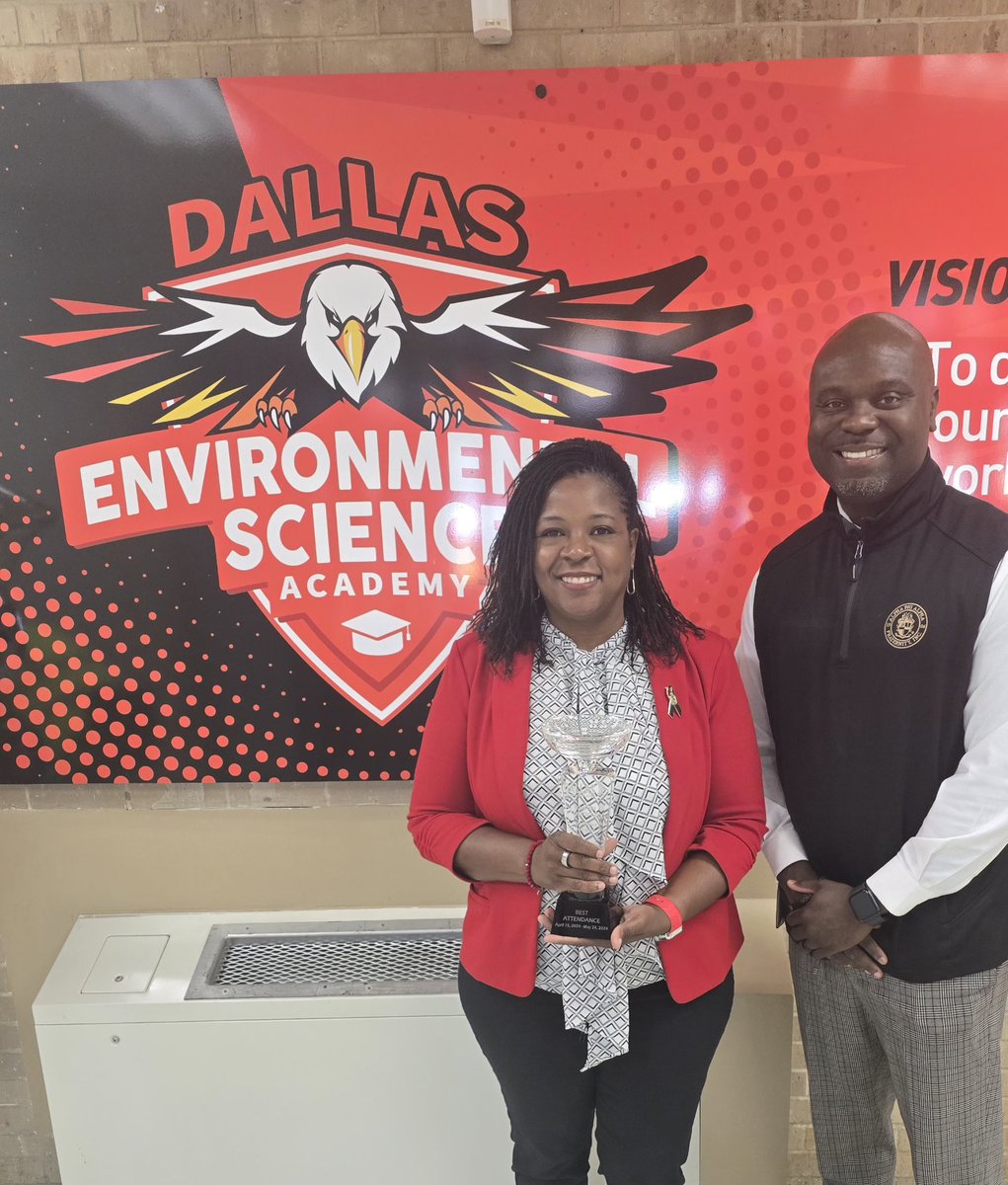 DESA Eagles (@desa_eagles) on Twitter photo Congratulations to Team DESA for winning the award for Best Student Attendance! We’re proud to be a campus where students strive for excellence and feel excited to be here every day! Here's to even more achievements ahead!🎉
<a href="/DallasISDSupt/">Dr. Stephanie S. Elizalde</a> <a href="/dallasschools/">Dallas ISD</a> <a href="/MJJackson1906/">Michael Jackson</a> Congratulations to Team DESA for winning the award for Best Student Attendance! We’re proud to be a campus where students strive for excellence and feel excited to be here every day! Here's to even more achievements ahead!🎉
<a href="/DallasISDSupt/">Dr. Stephanie S. Elizalde</a> <a href="/dallasschools/">Dallas ISD</a> <a href="/MJJackson1906/">Michael Jackson</a>