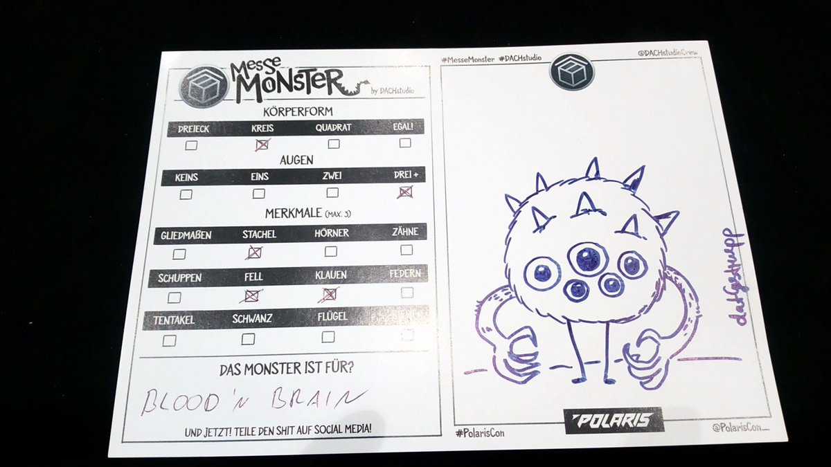 bloodnbrain's tweet image. Ich habe ein #MesseMonster auf der #PolarisCon / #Polaris24 adoptiert! :D

#Totenstadt #BloodnBrain