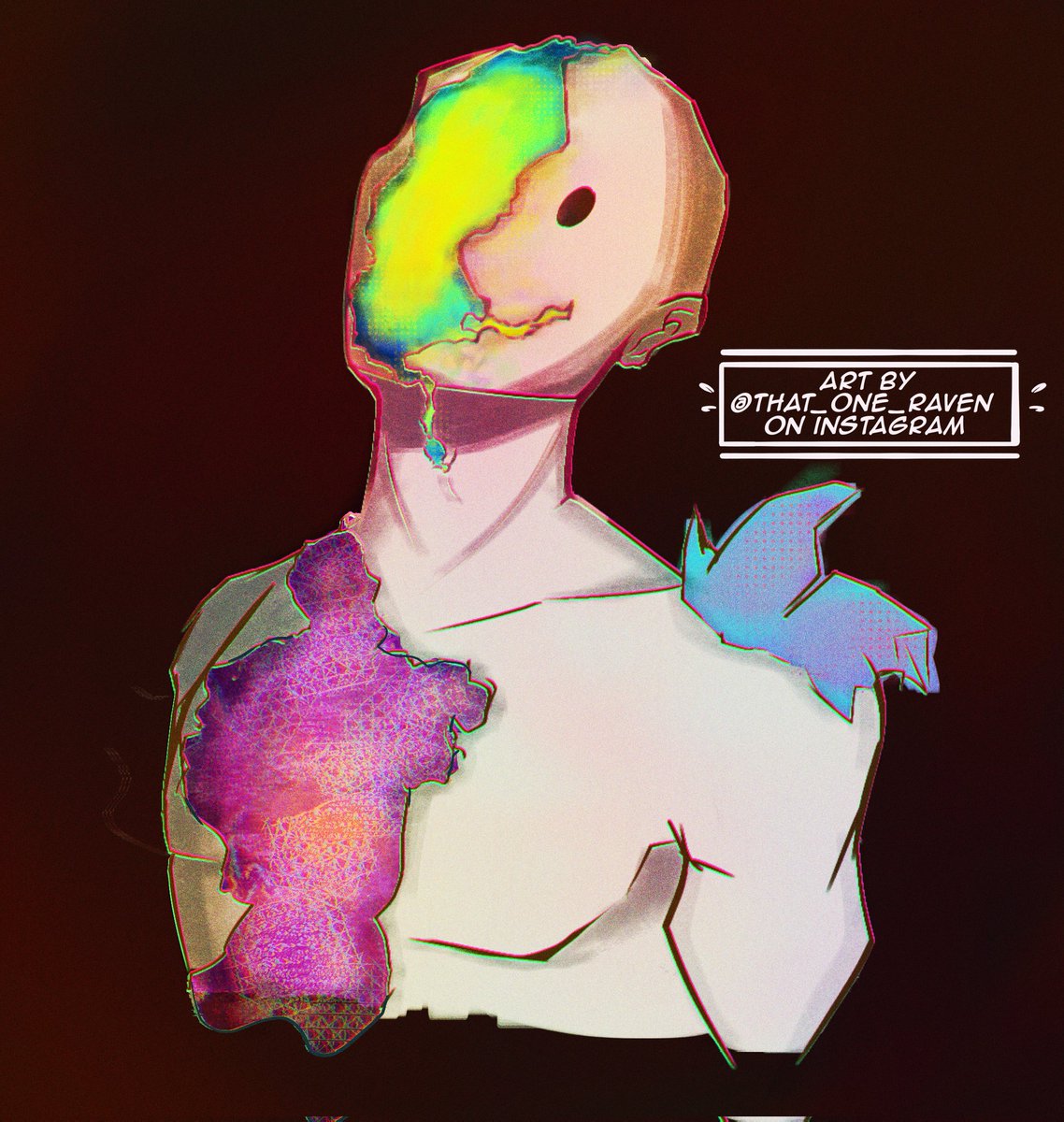 That_0ne_Raven's tweet photo. My day 1 for #actuallyinfected2024 I don't love it, and I had to draw it on my tablet because my drawing pen is broken right now. But I finished it and I'm happy with that. (I posted it on time for my Instagram so I'm not technically late lol) #digitalart https://t.co/Dl4SFTZSwL
