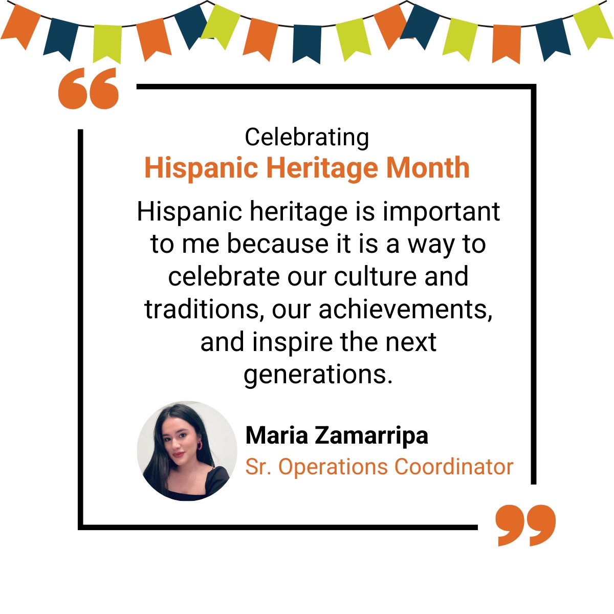As we continue our Hispanic Heritage Month celebration, we're excited to spotlight Maria from our Operations Department. Discover why this month holds special significance for her and how it reflects her connection to her heritage.

#HispanicHeritageMonth #CelebrationOfCulture