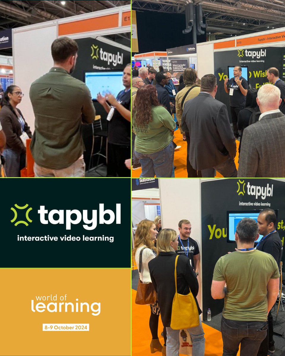 A huge thank you to everyone who visited tapybl's stand at World of Learning 2024!

Want to see what the buzz is all about?

Book a personalised demo and experience how tapybl can fit seamlessly into your L&amp;D workflows: tapybl.com 
#wol2024 #learninganddevelopment